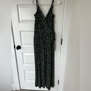 Kaileigh Green Floral Jumpsuit